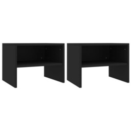 Bedside Cabinet Home Telephone Nightstand Bed Table Engineered Wood