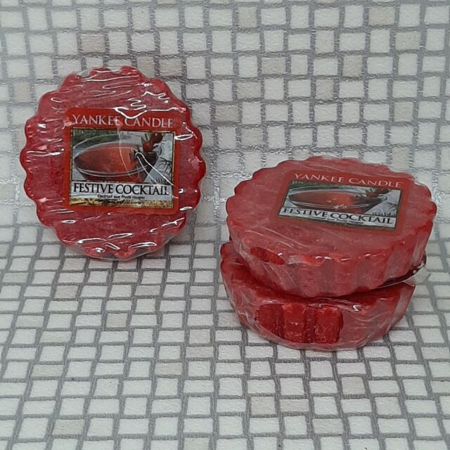 Yankee Candle Festive Cocktail Wax Melts Tarts X3 Retired Discontinued