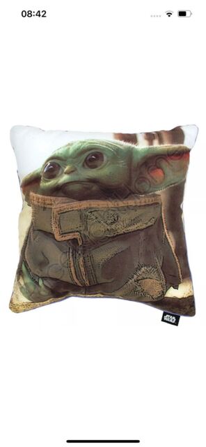Star Wars Cushion Baby Yoda Mandalorian Boys Girls 2 In 1 Design