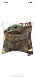 Star Wars Cushion Baby Yoda Mandalorian Boys Girls 2 In 1 Design