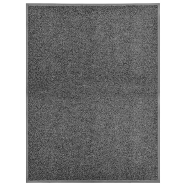 Doormat Black 90x120 Cm Polyamide Pvc Nonslip Indoor Outdoor Modern