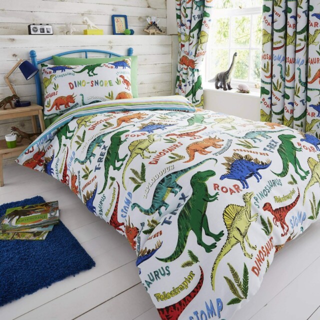Happy Linen Company Kids Boys Girls Dinosaur Park Jurassic Single,