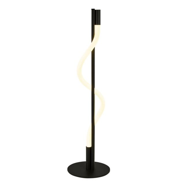 Led Black Finish Metal Body And Acrylic Free Standing Standard Floor