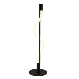 Led Black Finish Metal Body And Acrylic Free Standing Standard Floor