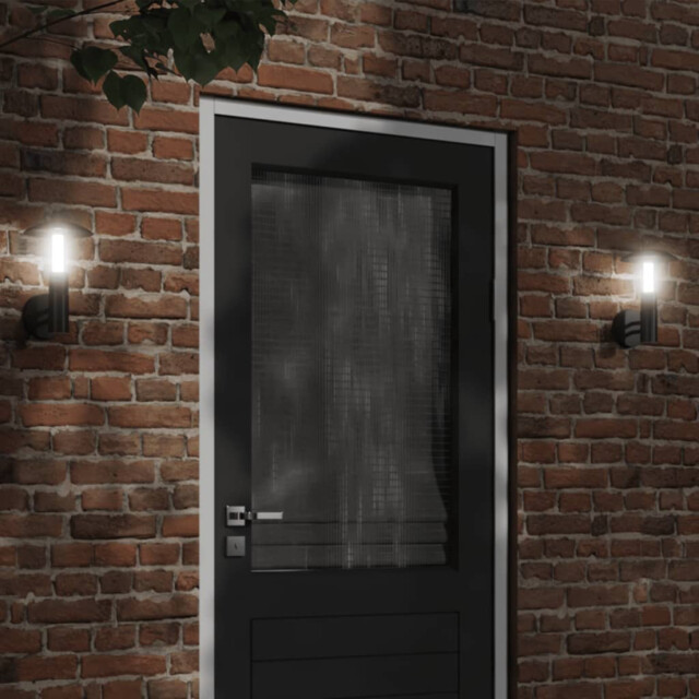 Outdoor Wall Light Black Stainless Steel And Pc Diffuser