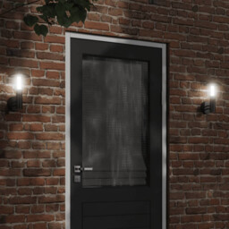 Outdoor Wall Light Black Stainless Steel And Pc Diffuser