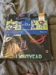 Disney Pixar Buzz Lightyear Pencil Pleat Blackout Curtains 67”x 72”
