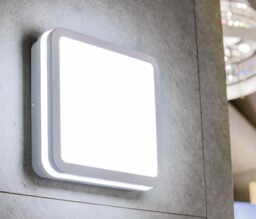 Kanlux 18w Led Outdoor Bulkhead Wall Ceiling Light Ip54 White Outdoor