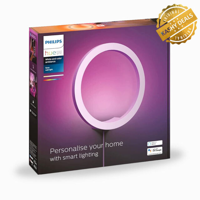 Philips Hue Sana White & Colour Ambience Led Wall Light Round - White