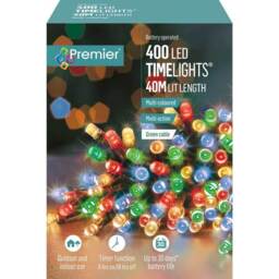 Premier 400 Led Battery Operated Multi-action Christmas Tree Lights