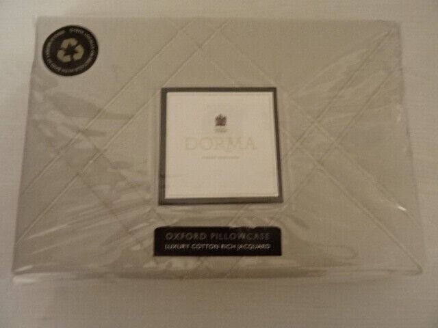 "Dorma ""paradisus"" Champagne Oxford Pillowcase/pillowsham Bnip"