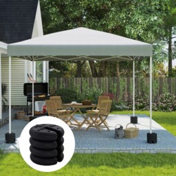 Set Of 4 Canopy Tent Weight Sand Fillable Strong Plastic Durable