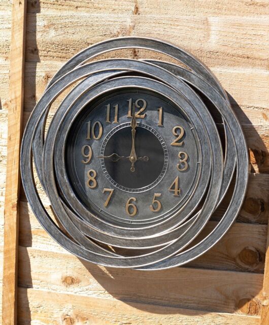 Smart Garden 5160060 20in Indoor/outdoor Resin Wall Clock - Silver