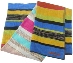 Missoni Home Beach Towel Cotton Velour Ecologic Branded Packagin Twain