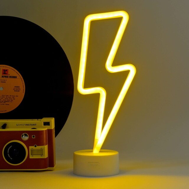 Legami - Neon Effect Led Lamp, It's A Sign, H 31cm, Flash Theme, Dual