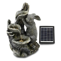 Solar Water Fountain Home Garden Decoration Led Rabbit Solar Water