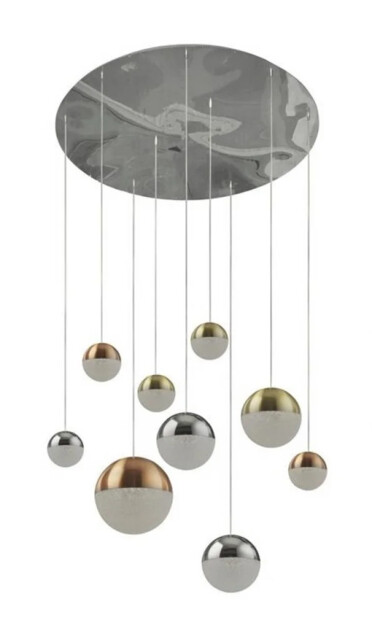 Ceiling Light Multi-coloured Planets 9 Led Pendant Multi-colour
