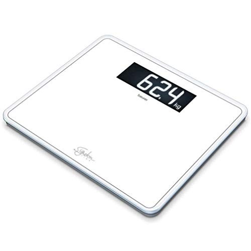 Gs410 Signature Line Glass Bathroom Scale - White- Xxl Standing Area -