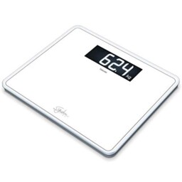 Gs410 Signature Line Glass Bathroom Scale - White- Xxl Standing Area -