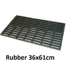 Jvl Robusta Super Heavy Duty Rubber Link Entrance Door Mat 36x61cm
