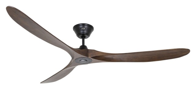 Ceiling Fan With Remote Eco Genuino Xl Black Walnut Dc Ceiling Fan