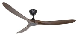 Ceiling Fan With Remote Eco Genuino Xl Black Walnut Dc Ceiling Fan