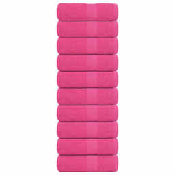 Soap Towels 10 Pcs Pink 30x30 Cm 360 Gsm 100% Cotton Vidaxl