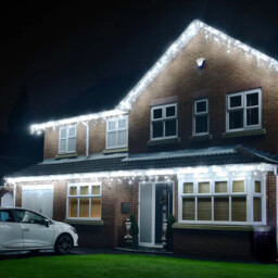 Lights4you 13ft (4m) 152 Led - Ice White - Outdoor Icicle Light