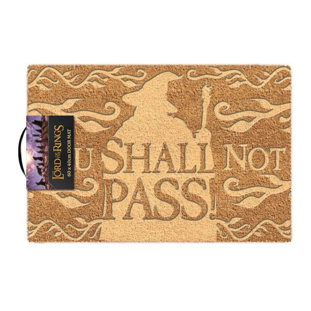 The Lord Of The Rings - You Shall Not Pass - Embossed Coir Doormat