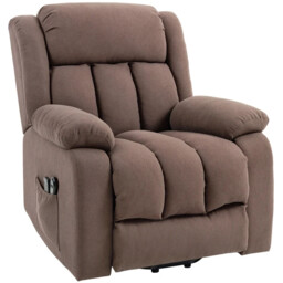Power Lift Recliner Chair For Elderly With Massage Relax Seat Dark