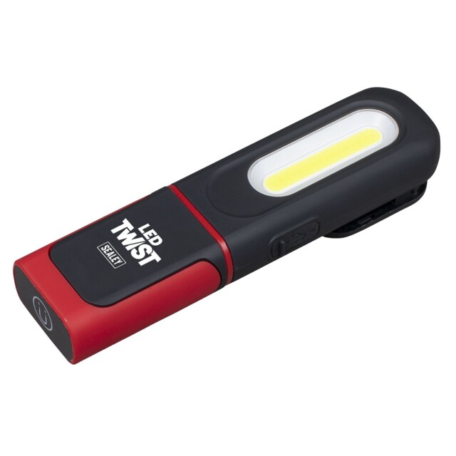 Sealey Led317 Rechargeable 3w Cob + 3w Led Inspection Lamp Magnetic