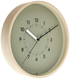 Lemnos Soso Wall Clock Gray Plywood Silent Sweep Awa13-06 Gy Japan