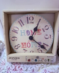 Wooden Wall Clock-home Sweet Home By Jones Clocks