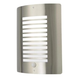 Litecraft Sigma Stainless Steel Wall Light Outdoor Pir Motion Sensor
