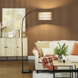 Homcom Floor Lamp For Living Room, Standing Lamp With Foot Switch -