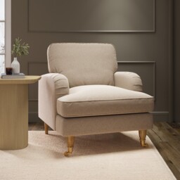 Beige Woven Armchair - Payton Sof160