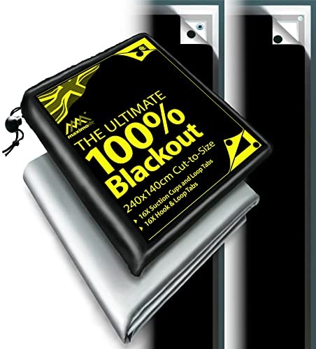Ultimate 100% Blackout Blind Fits Any Size/shape Window Unique