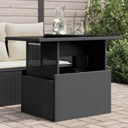 Garden Table With Top Outdoor Table Patio Dining Table Poly Rattan