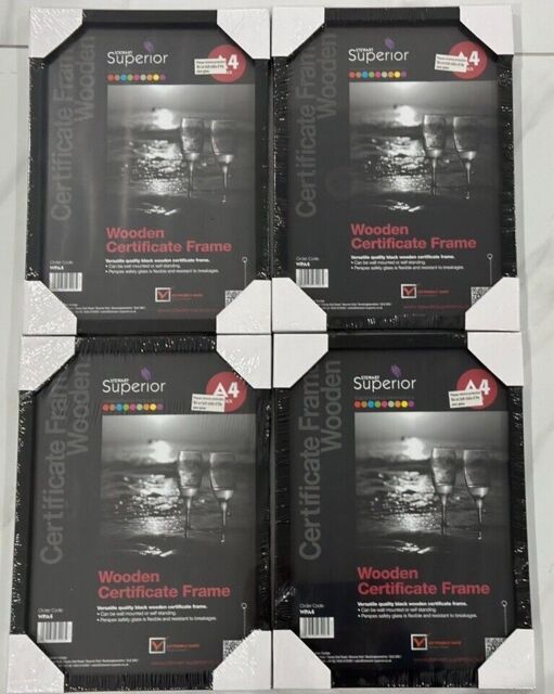 A4 Certificate Frame Picture Photo Poster Free Stand Wall Mount