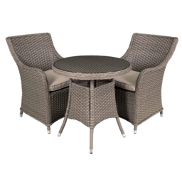 Garden Dining Set, 3-piece, Glass Table Top, Chairs X 6, Chester