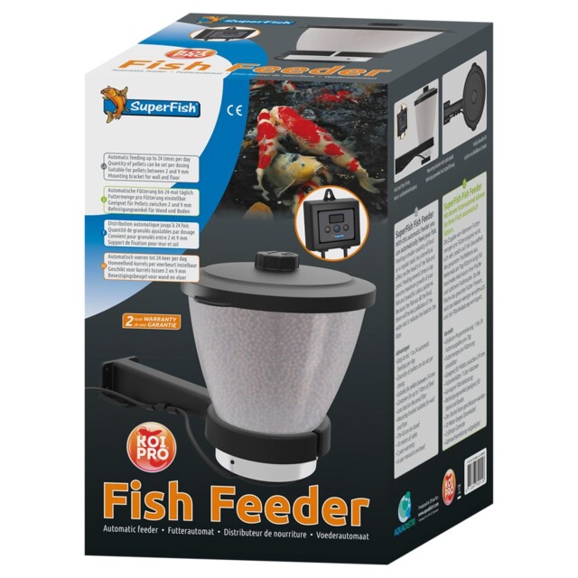 Superfish Pond Fish Feeder Koi Carp Auto Feeding Goldfish Garden