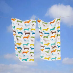 Multi Dog Dachshund Fun Novelty 70x120cm 100% Cotton Towel