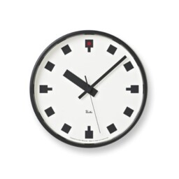 Lemnos Hibiya Wall Clock Black Steel Silent Sweep Wr12-04 Made In