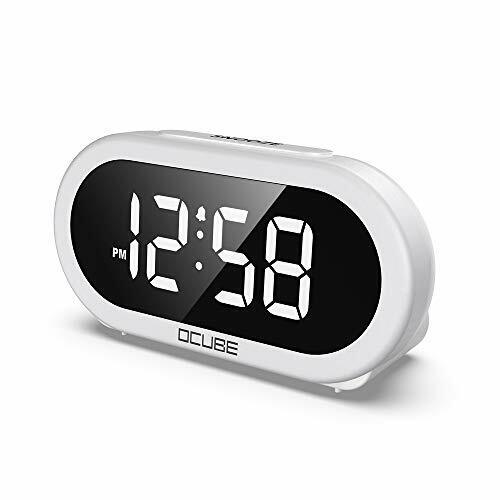 Ocube Led Digital Bedside Alarm Clock 5 Optional Alarm Sounds Usb