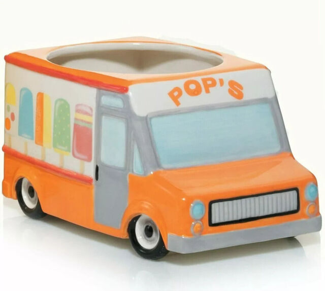 Yankee Candle Pop's Ice Cream Van Candle Holder Orange Plant Pot