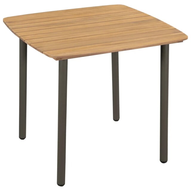 Dining Table - Wooden Brown - Solid Acacia Wood - Medium - Durable