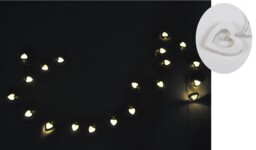 B-stock 20 Led Heart String Lights Wood Decoration Battery Light Chain