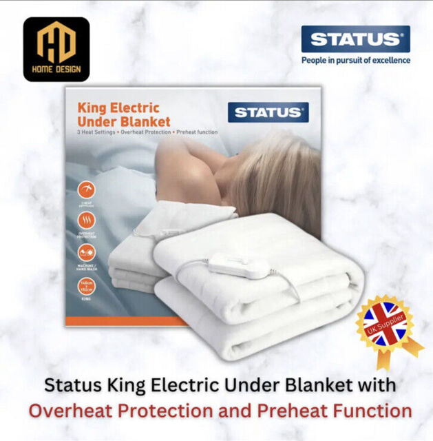 Status King Electric Under Blanket With Overheat Protection And