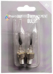 Premier Rf7 2 X Spare Christmas Lights Candle Bridge Arch Flicker Bulb