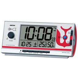 Seiko Ultraman Alarm Clock Cq165s Digital Radio Loud Raiden Black